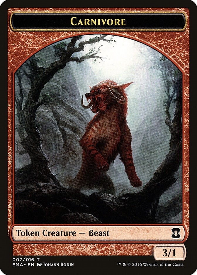 Image for Carnivore Token (7) [Eternal Masters]