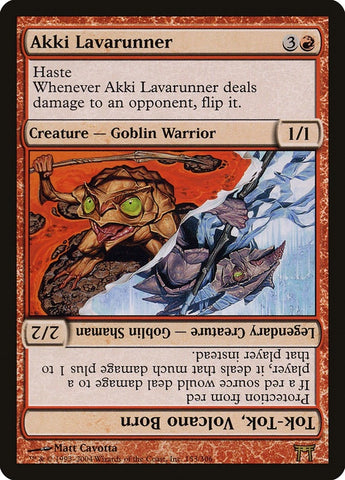 Image for Akki Lavarunner // Tok-Tok, Volcano Born (153) [Champions of Kamigawa]