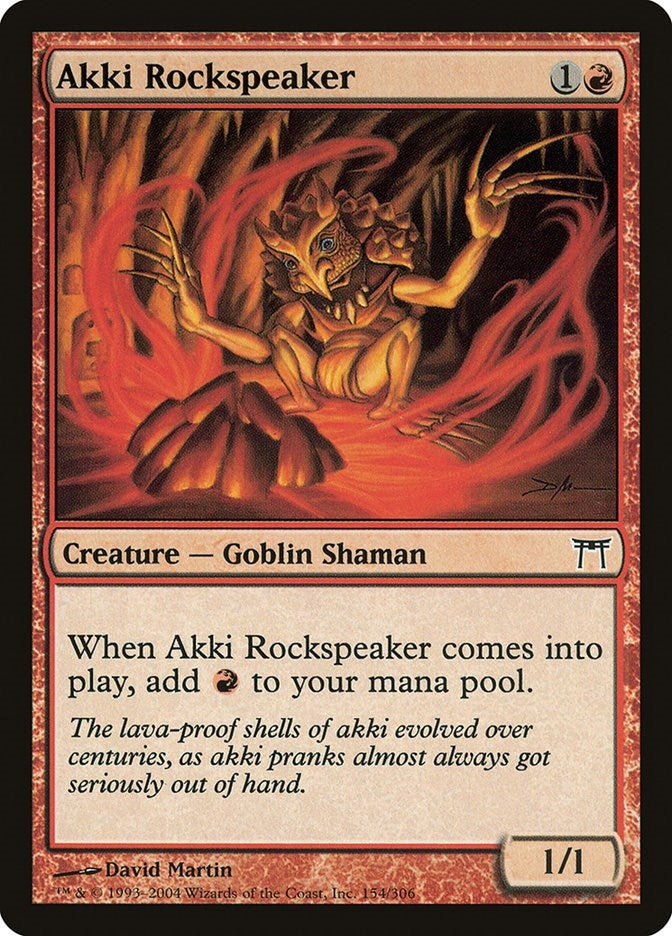 Image for Akki Rockspeaker (154) [Champions of Kamigawa]