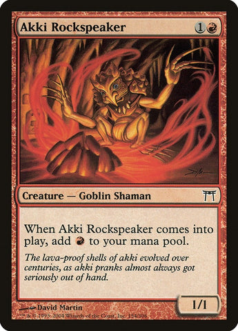 Image for Akki Rockspeaker (154) [Champions of Kamigawa]