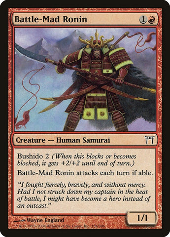 Image for Battle-Mad Ronin (156) [Champions of Kamigawa]