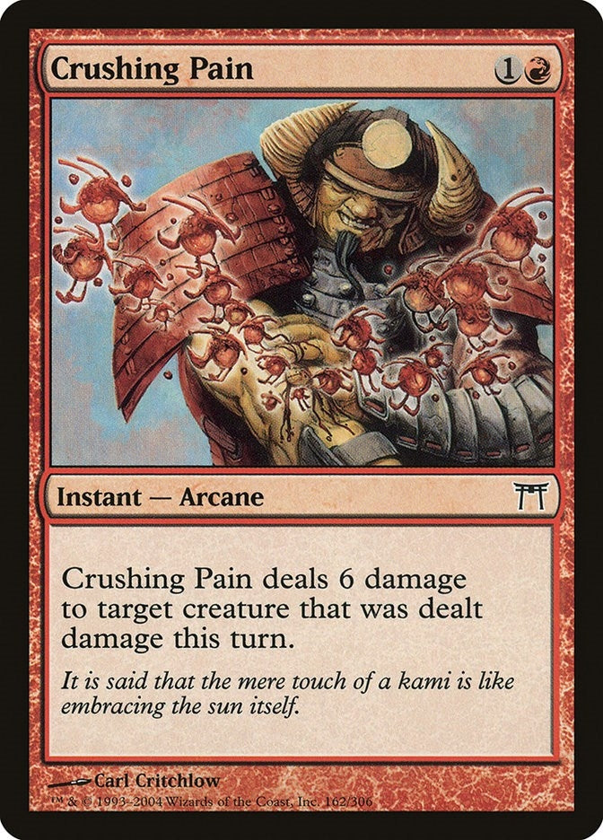 Image for Crushing Pain (162) [Champions of Kamigawa]