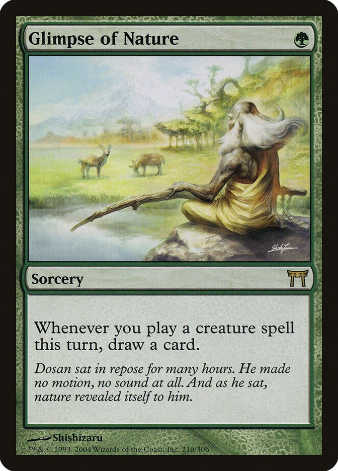 Image for Glimpse of Nature (210) [Champions of Kamigawa]