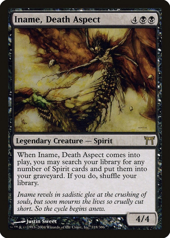 Image for Iname, Death Aspect (118) [Champions of Kamigawa]