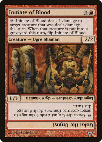 Image for Initiate of Blood // Goka the Unjust (173) [Champions of Kamigawa]