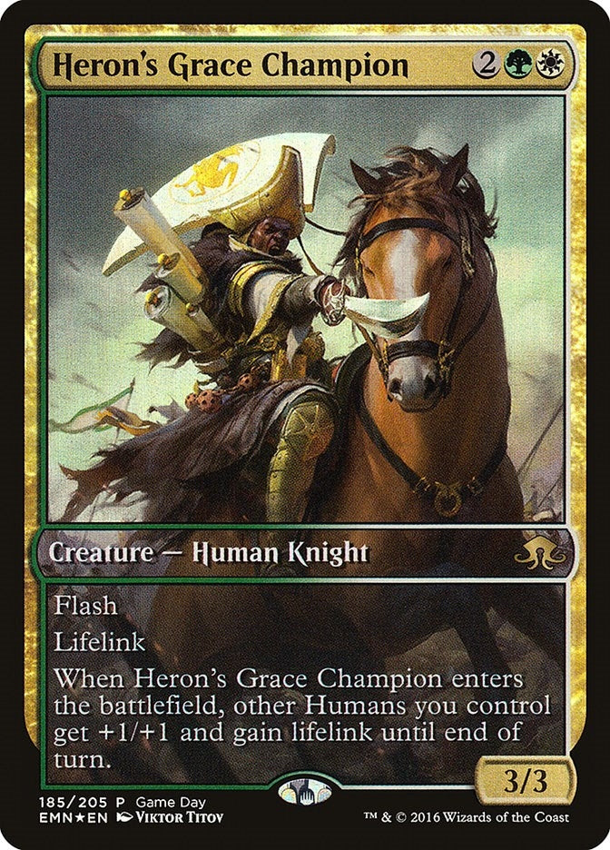 Image for Heron's Grace Champion (185) [Game Day & Store Championship Promos]