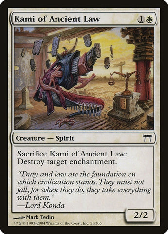 Image for Kami of Ancient Law (21) [Champions of Kamigawa]