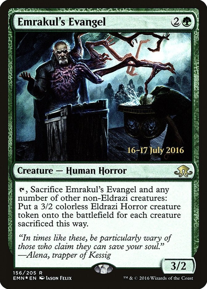 Image for Emrakul's Evangel (156) [Prerelease Cards]