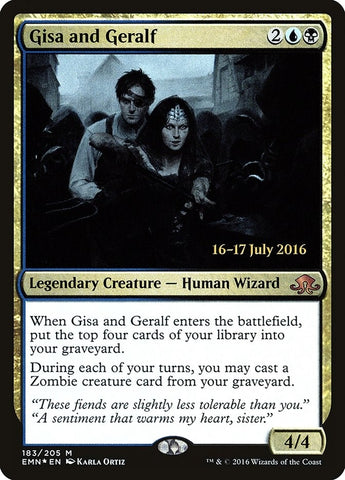 Image for Gisa and Geralf (183) [Prerelease Cards]