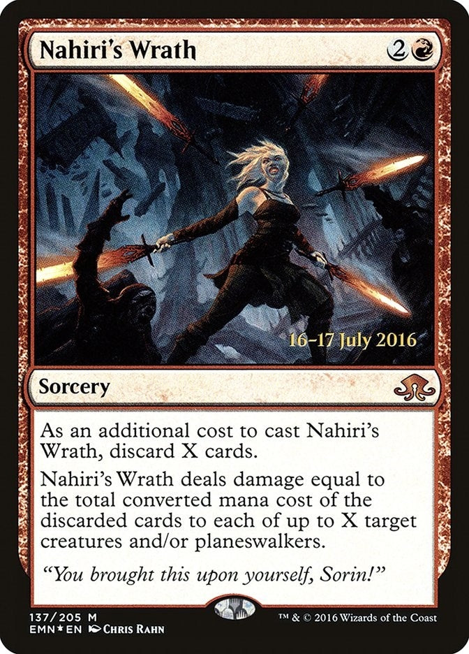 Image for Nahiri's Wrath (137) [Prerelease Cards]