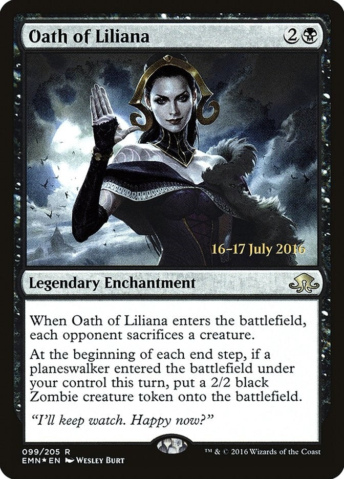 Image for Oath of Liliana (99) [Prerelease Cards]
