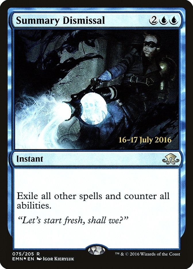 Image for Summary Dismissal (75) [Prerelease Cards]
