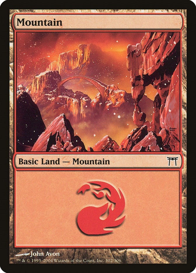 Image for Mountain (302) (302) [Champions of Kamigawa]