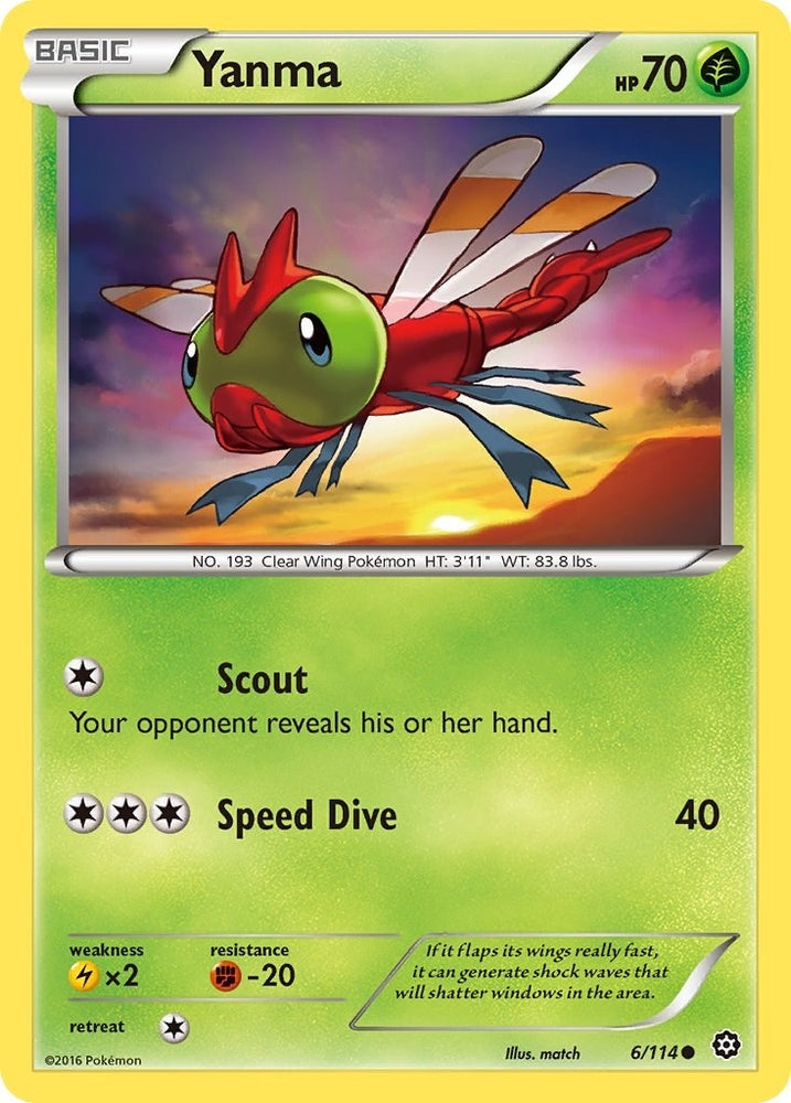 Image for Yanma (6/114) [XY - Steam Siege]