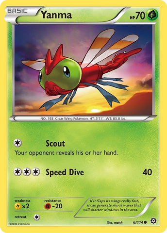 Image for Yanma (6/114) [XY - Steam Siege]