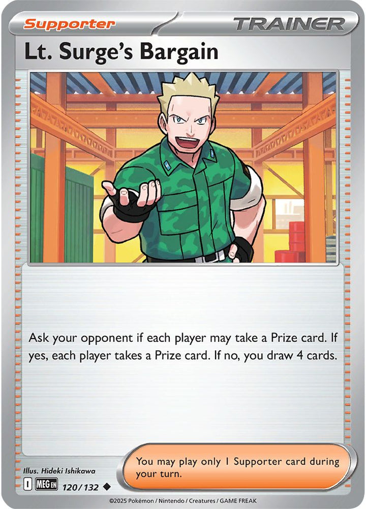 Lt. Surge's Bargain (120/132) (ME01: Mega Evolution)