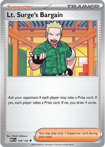 Lt. Surge's Bargain (120/132) (ME01: Mega Evolution)