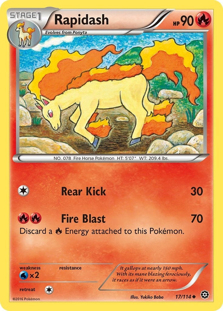 Image for Rapidash (17/114) - Pokemon