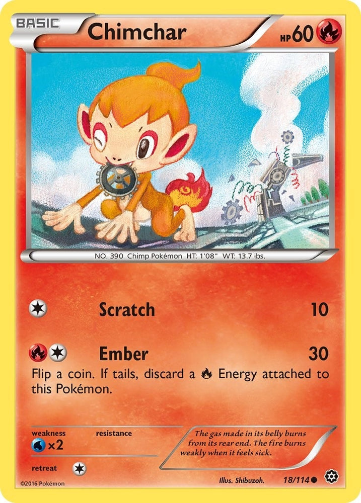 Image for Chimchar (18/114) [XY - Steam Siege]