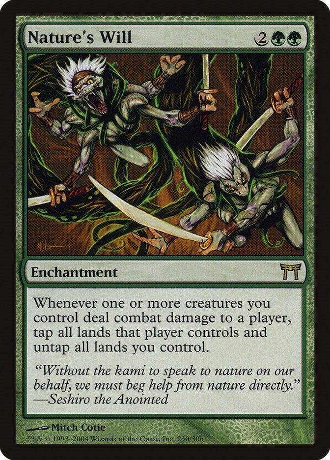 Image for Nature's Will (230) [Champions of Kamigawa]