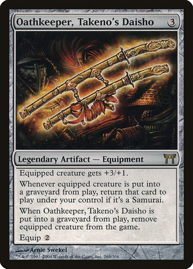 Image for Oathkeeper, Takeno's Daisho (265) [Champions of Kamigawa]