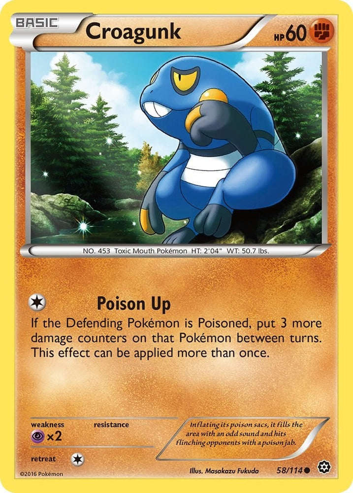 Image for Croagunk (58/114) [XY - Steam Siege]