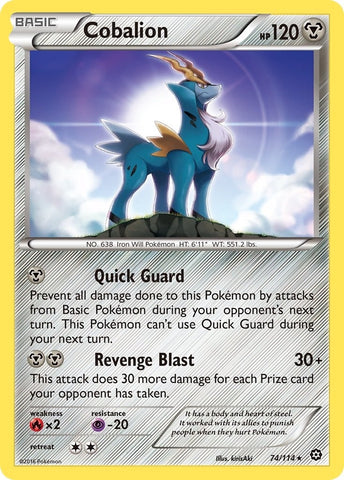 Image for Cobalion (74/114) [XY - Steam Siege]