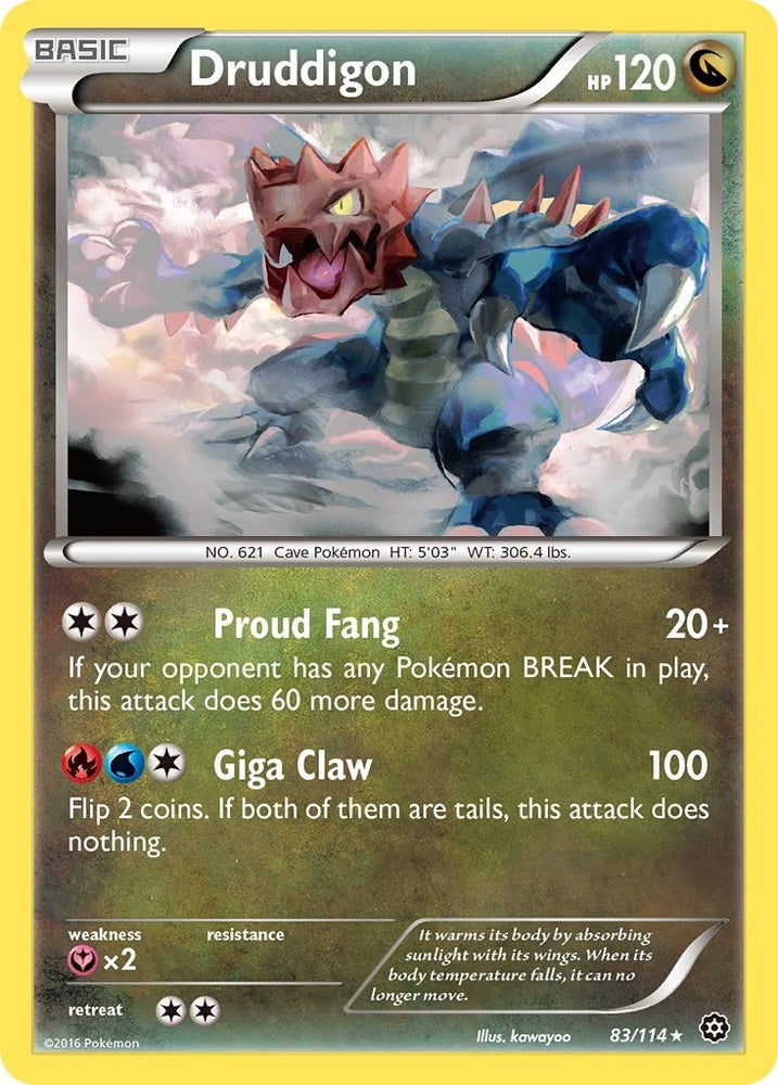 Image for Druddigon (83/114) [XY - Steam Siege]