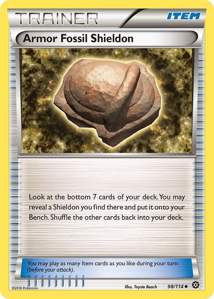 Image for Armor Fossil Shieldon (98/114) [XY - Steam Siege]