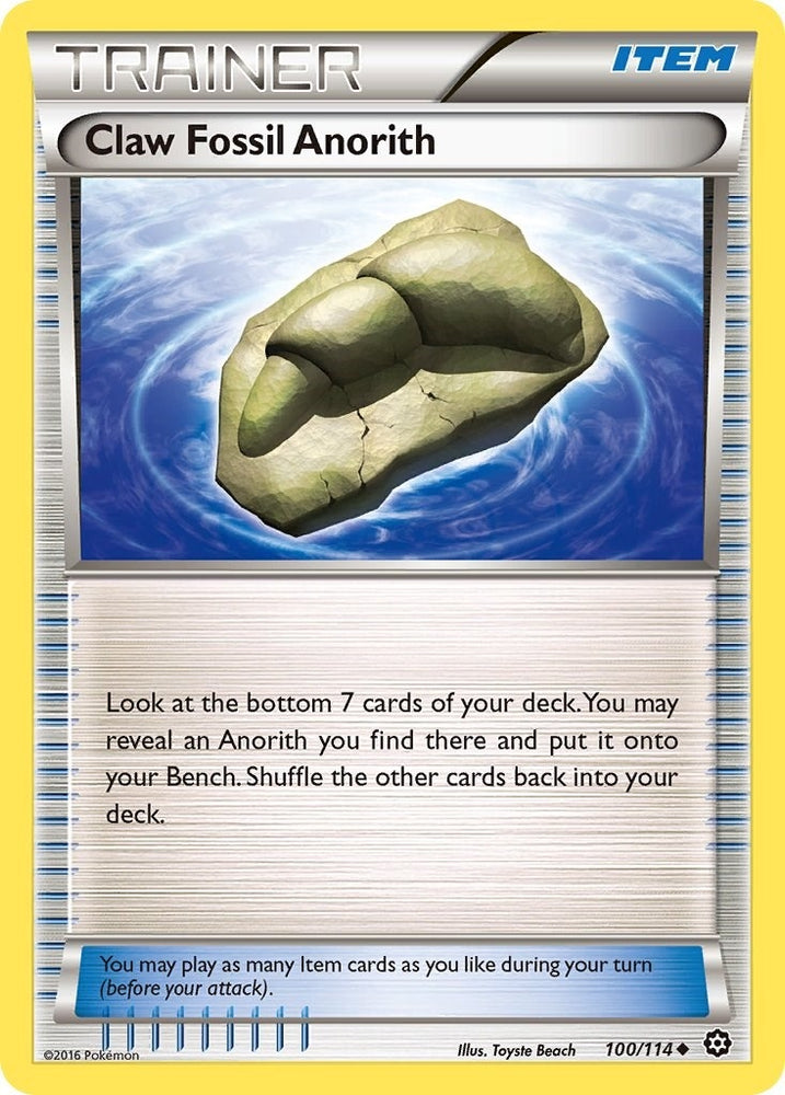 Image for Claw Fossil Anorith (100/114) [XY - Steam Siege]