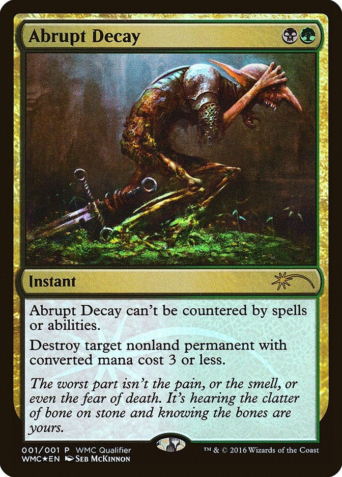 Image for Abrupt Decay (1) [WMCQ Promo Cards]