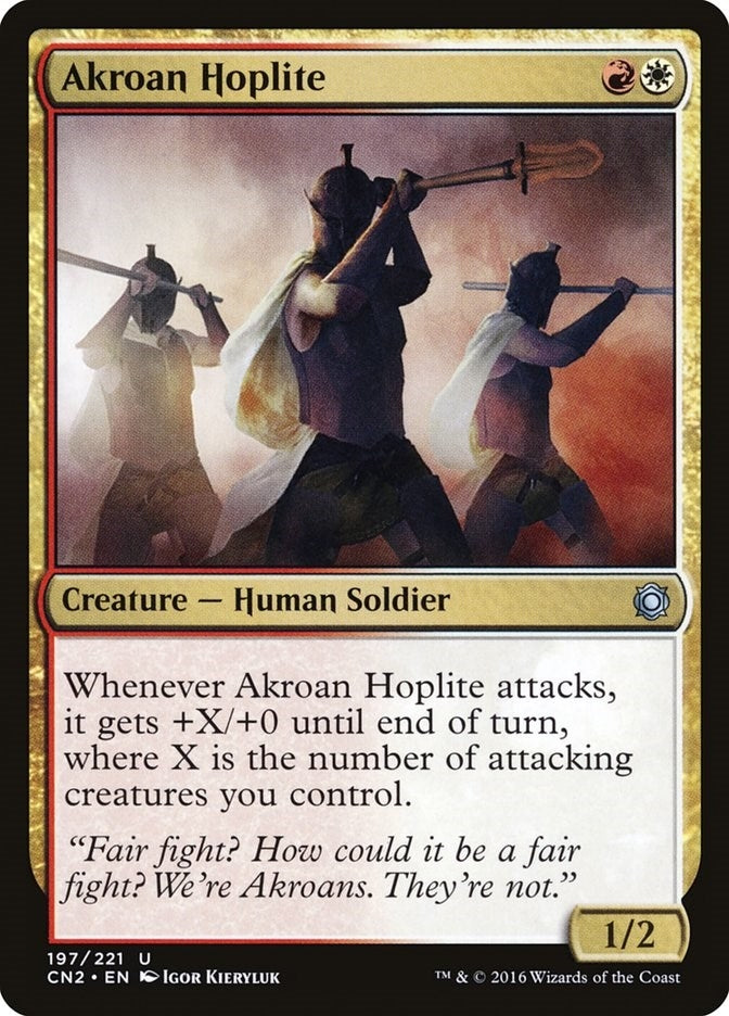 Image for Akroan Hoplite (197) [Conspiracy: Take the Crown]