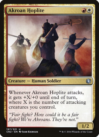 Image for Akroan Hoplite (197) [Conspiracy: Take the Crown]