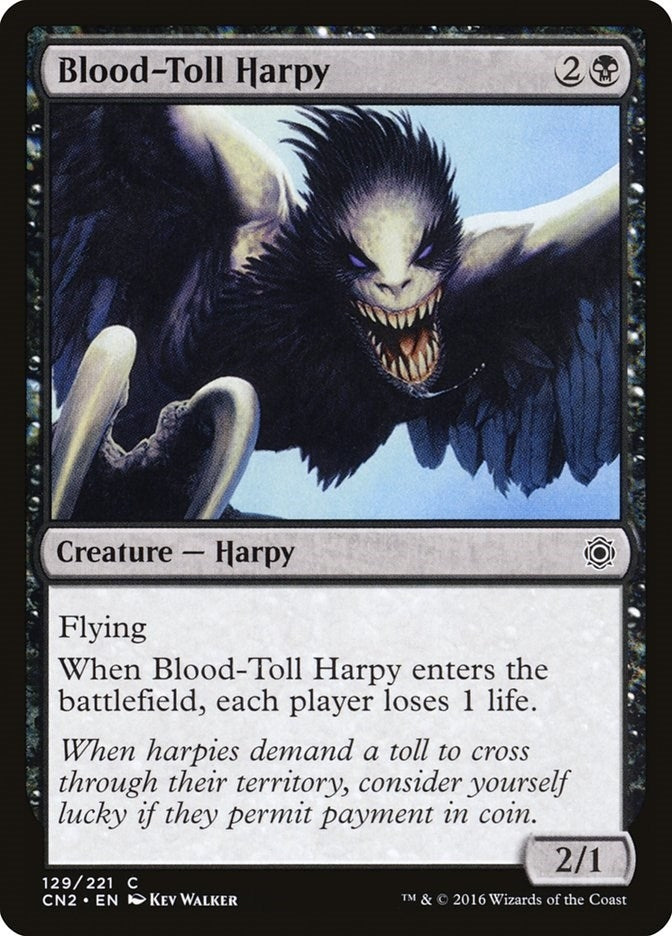 Image for Blood-Toll Harpy (129) [Conspiracy: Take the Crown]
