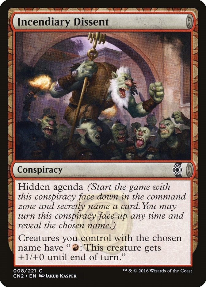 Image for Incendiary Dissent (8) [Conspiracy: Take the Crown]