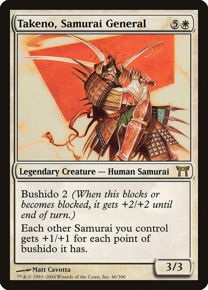 Image for Takeno, Samurai General (46) [Champions of Kamigawa]