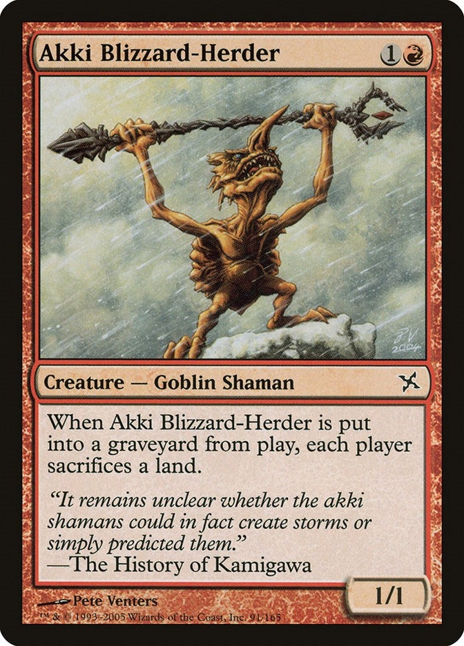 Image for Akki Blizzard-Herder (91) [Betrayers of Kamigawa]