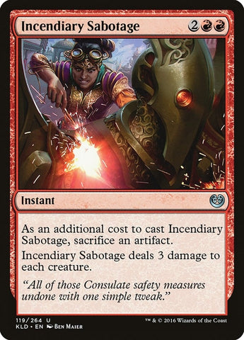 Image for Incendiary Sabotage (119) [Kaladesh]