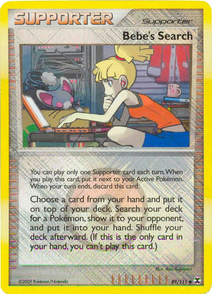 Image for Bebe's Search (089/111) [League & Championship Cards]