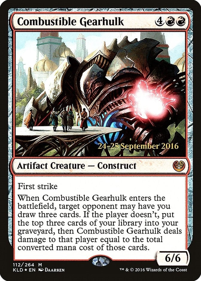 Image for Combustible Gearhulk (112) [Prerelease Cards]