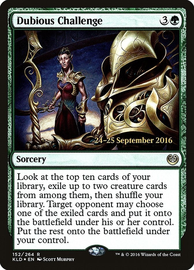 Image for Dubious Challenge (152) [Prerelease Cards]