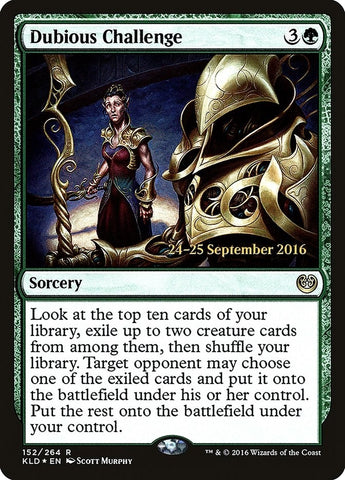 Image for Dubious Challenge (152) [Prerelease Cards]
