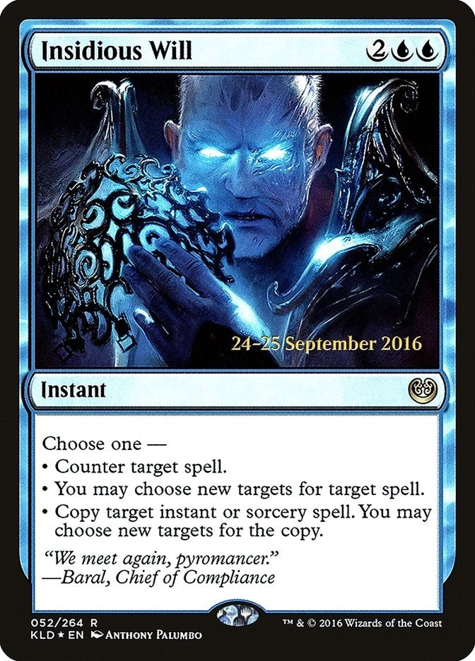 Image for Insidious Will (52) [Prerelease Cards]