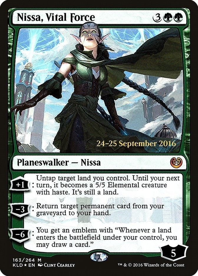 Image for Nissa, Vital Force (163) [Prerelease Cards]