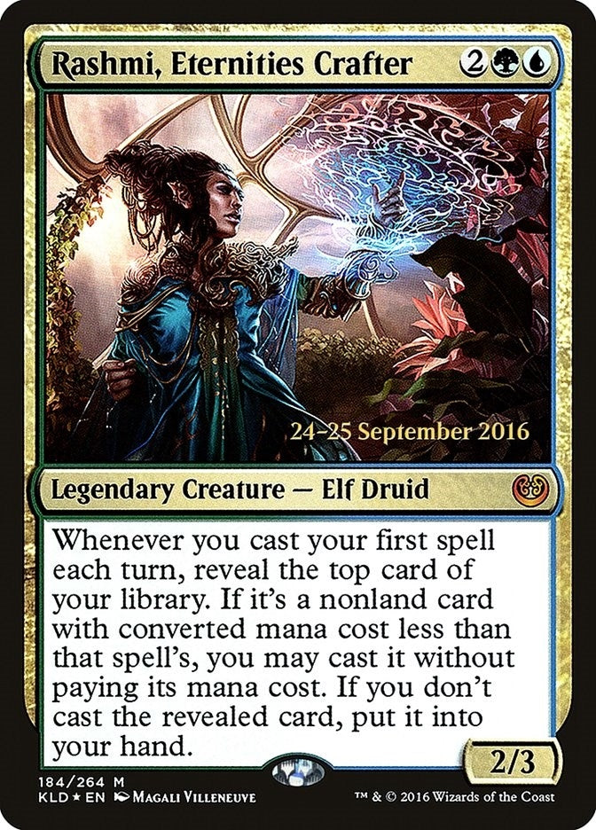 Image for Rashmi, Eternities Crafter (184) [Prerelease Cards]