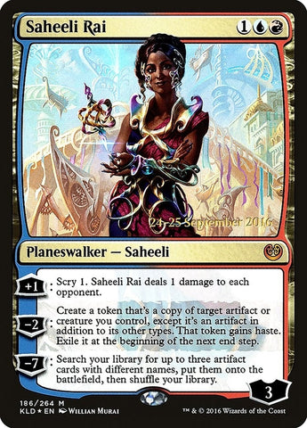 Image for Saheeli Rai (186) [Prerelease Cards]