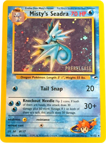 Image for Misty's Seadra (Prerelease) (009/132) [WoTC Promo]