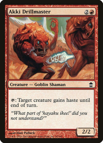 Image for Akki Drillmaster (92) [Saviors of Kamigawa]