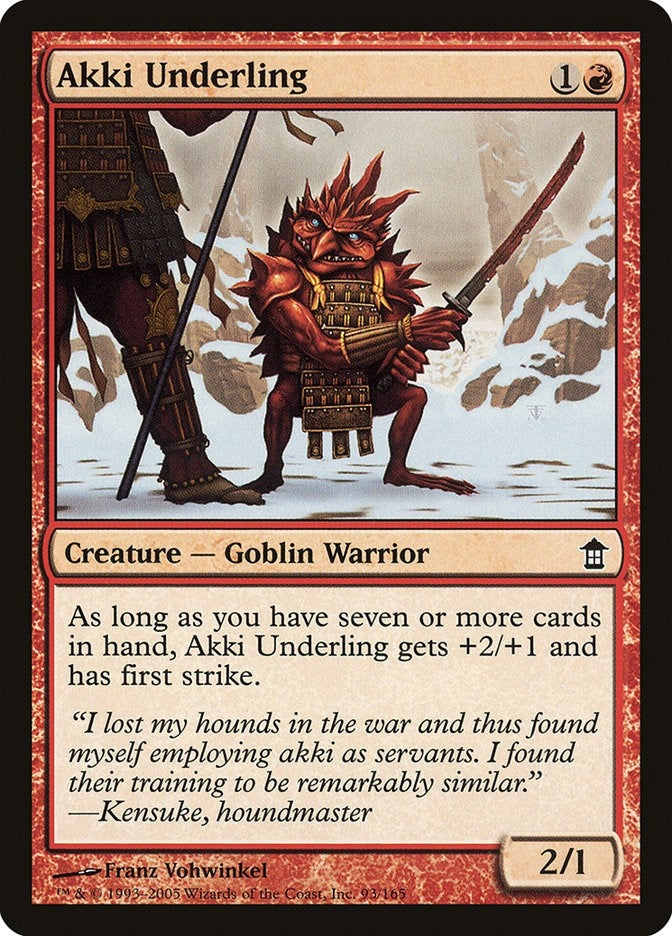 Image for Akki Underling (93) [Saviors of Kamigawa]