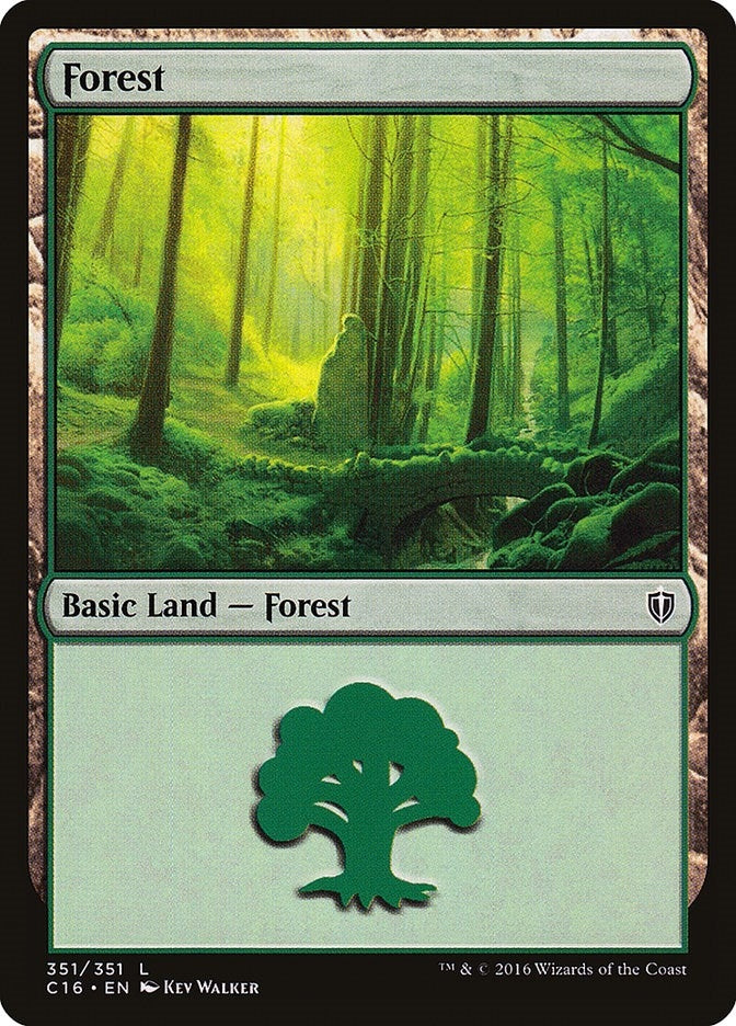 Image for Forest (351) (351) [Commander 2016]